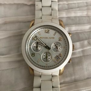Michael Kors Runway White Dial Watch